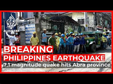 Earthquake hits Philippines’ Luzon island, rattling Manila.